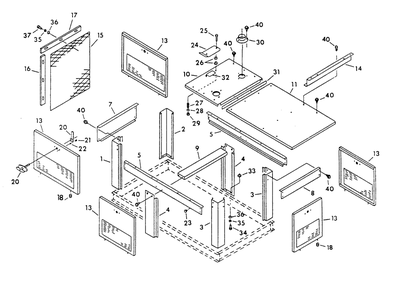 Compartment Diagram and Parts List for 9300-3  Generac Generator