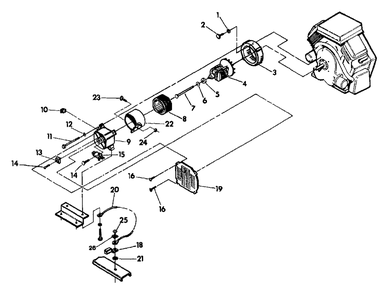 Generator Diagram and Parts List for C8000 (5563-1)(5563-1) Generac Generator