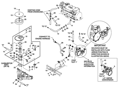 Fuel System Ng/Lpv 1.6l C1 Cpl Diagram and Parts List for 0053371 (4646771 - 4786208)(2007) Generac Generator
