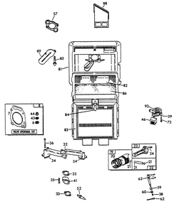 Gn-750 Engine (Part 3) Diagram and Parts List for 0784-0  Generac Generator