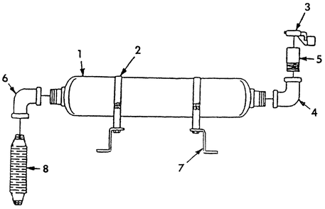 Exhaust Muffler Diagram and Parts List for 4345-0  Generac Generator