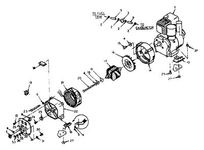 Generator No. 77392 Diagram and Parts List for L2400 (9158-0)(9158-0) Generac Generator