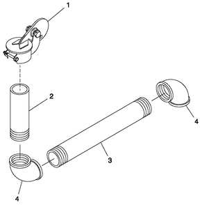 Ev Exhaust Loose Parts Diagram and Parts List for 0057091 (5304977)(2009) Generac Generator