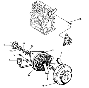 D-C Alternator Diagram and Parts List for 8950-0  Generac Generator