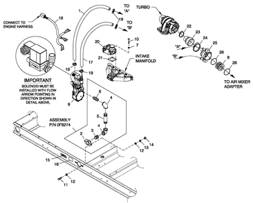 System Lp 2.4l Turbo Diagram and Parts List for QT06024ANSN (5147588 - 5307536)(2009) Generac Generator