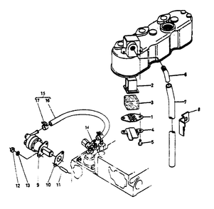 Engine Breather Diagram and Parts List for 1008-D  Generac Welder
