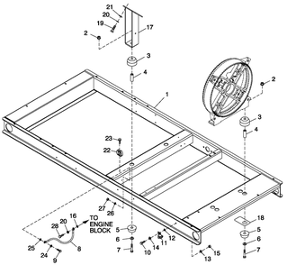 Ev Mtg Base 3.9l C2 Diagram and Parts List for 0052260 (0005V08705)(2005) Generac Generator