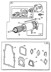 Engine Common Parts 3 Diagram and Parts List for 9592-1  Generac Generator