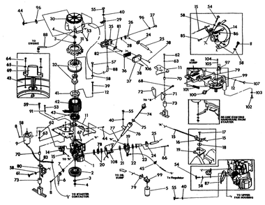 Lp Generator Diagram and Parts List for 0941-0  Generac Generator