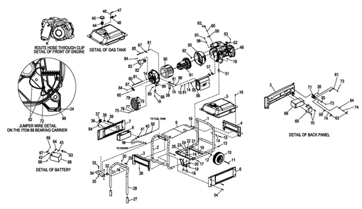 Part Location Diagram of 085652 Generac Vibration Mount