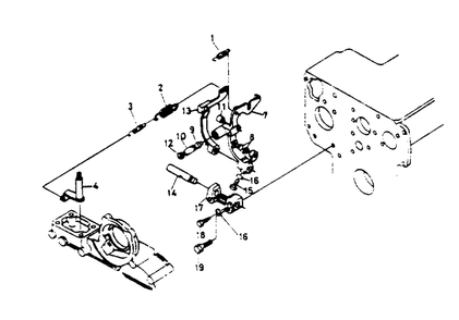 Governor Diagram and Parts List for 1008-B  Generac Welder