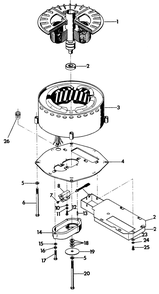 Alternator Diagram and Parts List for 6208-0  Generac Generator