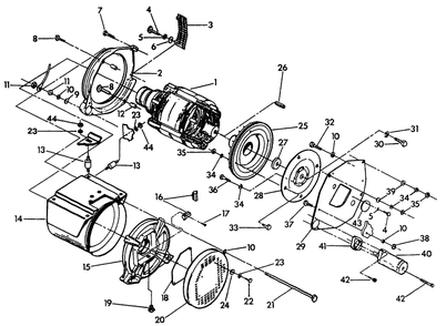 Generator Diagram and Parts List for 9679-0  Generac Generator