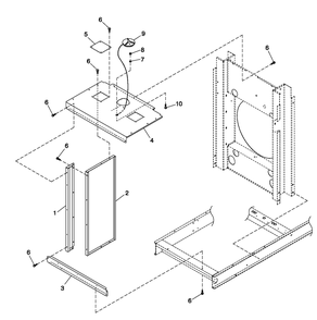 Cooling System 5.4l/6.8l O/S C3 Diagram and Parts List for QT04554AVSNA (4413178 - 4808303)(2007) Generac Generator
