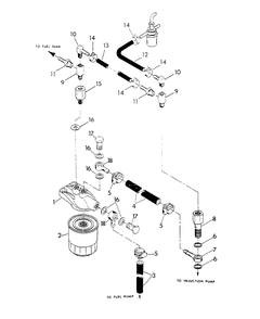 Fuel Supply Diagram and Parts List for 9344-0  Generac Generator