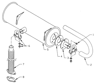 Part Location Diagram of 92676 Generac Exhaust Adapter