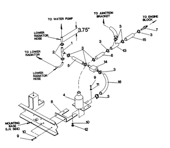 Engine Coolant Heater Diagram and Parts List for 9657-2  Generac Generator