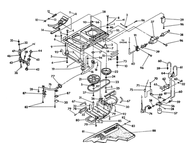 Base And Pulleys Diagram and Parts List for 9677-2  Generac Generator
