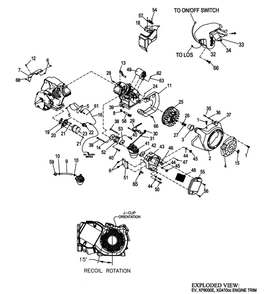 Engine 2 Diagram and Parts List for XG8000E-5747-1  Generac Generator