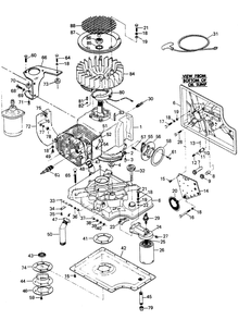 Engine Parts Diagram and Parts List for 6244-2  Generac Generator