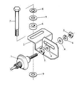 Mechanical Dashpot Diagram and Parts List for 9301-2  Generac Generator