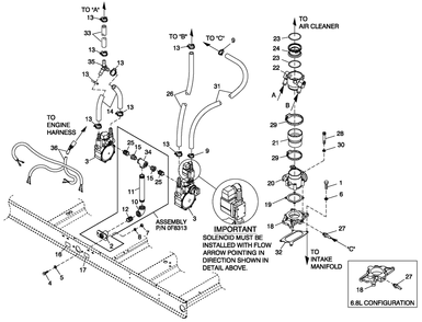 Fuel Natural Gas Ford 5.4l 80kw, 5.4l And 6.8l 100kw Diagram and Parts List for BT10054ANSN (4106V20159)(2006) Generac Generator