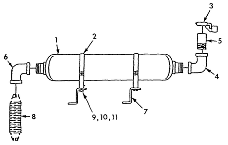 Exhaust Muffler Diagram and Parts List for 9303-7  Generac Generator