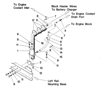Block Heater Diagram and Parts List for 4058-0  Generac Generator