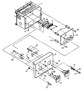 Battery Charger, 10 Amp, 12 Volt Diagram and Parts List for 4107-2  Generac Generator