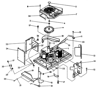 Sheet Metal Diagram and Parts List for 9592-2  Generac Generator