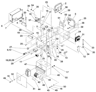 Part Location Diagram of A9872 Generac Din Rail