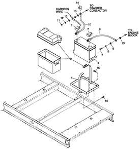 Battery 4.2l G3 Telecom Diagram and Parts List for 0057091 (5304977)(2009) Generac Generator
