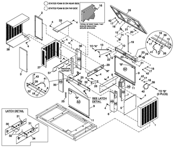 Ev Encl Aco 3.0l Hsb Diagram and Parts List for 0049485 (4180771 - 4225242)(2005) Generac Generator