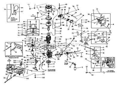 Generator Diagram and Parts List for AIR-COOLEDGEN  Generac Generator