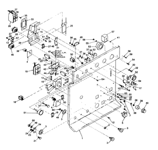 Control Panel Diagram and Parts List for 8451-0  Generac Welder