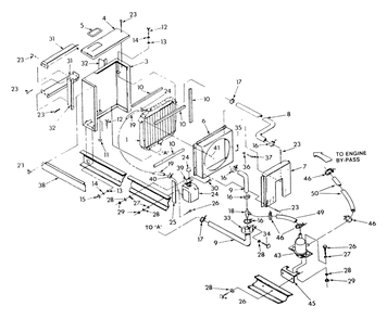 Radiator 1 Diagram and Parts List for 9112-6  Generac Generator