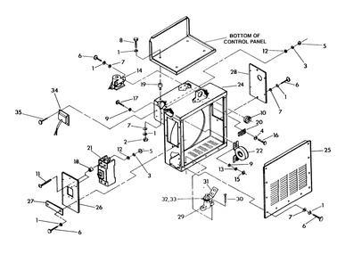 Ac Connection Panel Diagram and Parts List for 9657-3  Generac Generator
