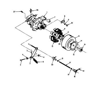 Governor/Stator Assembly Diagram and Parts List for 9679-0  Generac Generator