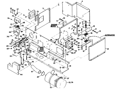 Part Location Diagram of 36512 Generac Engine Stabilizer