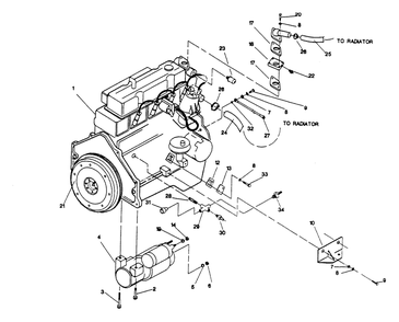 3.0 Liter Engine Parts (Part 2) Diagram and Parts List for 9604-1  Generac Generator