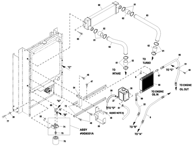 C2 Cooling Sytem And Fan Drive 2 Diagram and Parts List for ET06024KNSX (5959464 - 6152116)(2010) Generac Generator