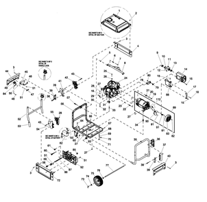 Part Location Diagram of 0H8130 Generac Weld Panel Side C-Pnl Xp Raw