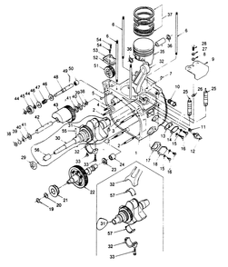 Part Location Diagram of 49785 Generac Water Pump Gear