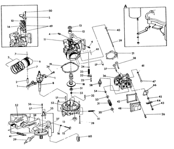 Long Block Diagram and Parts List for 9629-0  Generac Generator