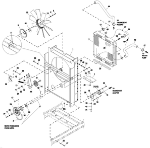Ev Cooling System 2.4l G2 Diagram and Parts List for HT03524KNAX (7181098)(2012) Generac Generator