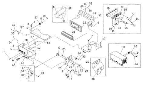 Control Panel Diagram and Parts List for 0941-1  Generac Generator