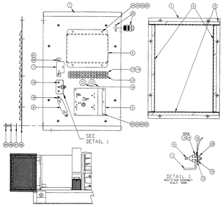 Lower Panel Diagram and Parts List for 4299-0  Generac Generator