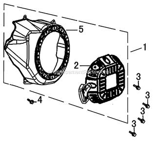 Starter Diagram and Parts List for 006412R0 (8107383)(2015) Generac Generator