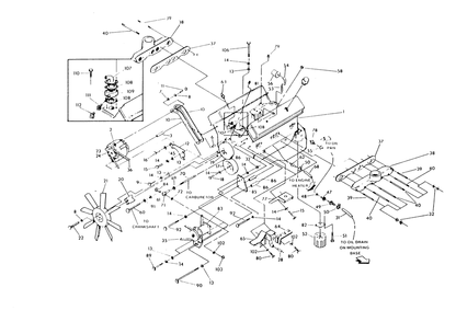 5.0 Liter Engine (Part 2) Diagram and Parts List for 9303-4  Generac Generator