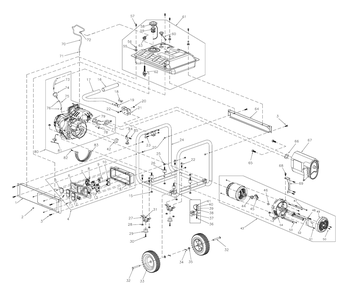 Fig-0 Diagram and Parts List for G0059752 GP5500 Generac Generator